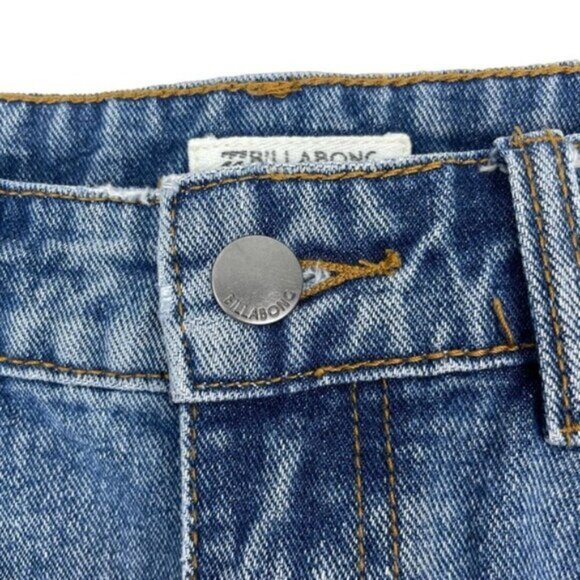 Billabong Women's Surfside Denim Skirt 27 Blue - Picture 3 of 6